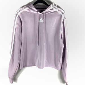 NEW Adidas Lilac Crop top Sweater